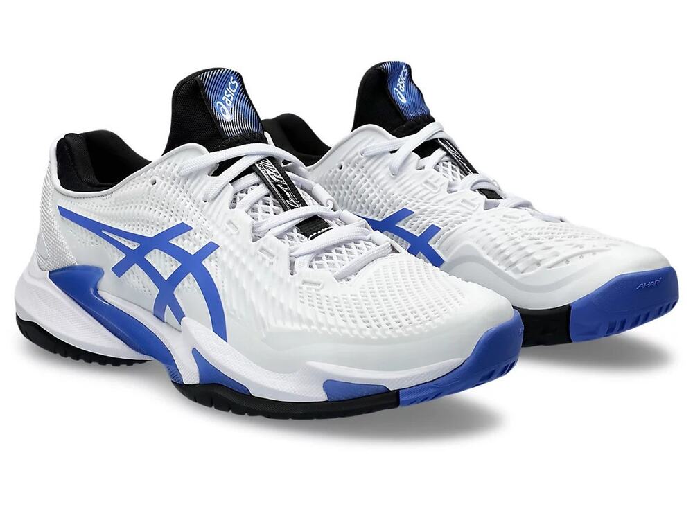 ASICS Court FlyteFoam 3 Men's Tennis Shoe White/Sapphire 8.5 US
